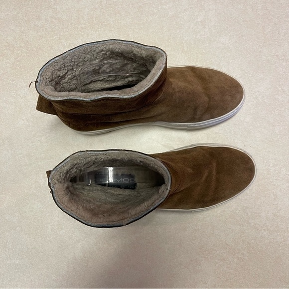 Boemos Fur Lined Suede Ankle Boots womens measures 9.1 inches inside sole 6.5-7 - Picture 3 of 9